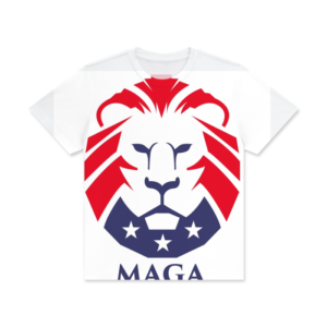 MAGA Lion Print Unisex Classic Crew Neck T-Shirt | Cotton